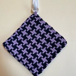 COPY - Handmade 8x8 potholders/trivets with wooden ring